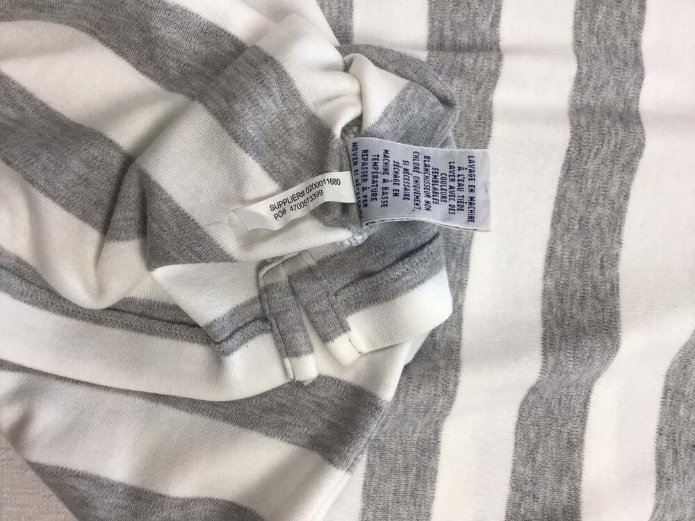 Ralph Lauren Striped Polo Dress Gray White Size XL Summer Sporty Casual Chic - Picture 6 of 9
